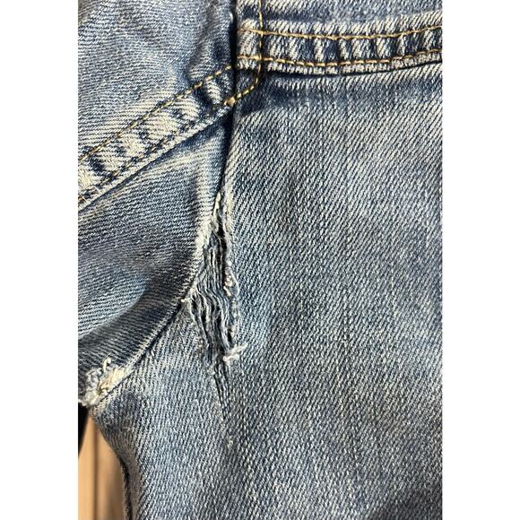 Fat Face Women’s Distressed Blue Denim Jacket Size 4 - Picture 5 of 9